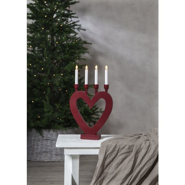 Kerzenständer  Dala - IP20, Warmweiss, 4 LED