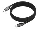 Magnetisches Kabel USB Typ-C auf USB Typ-C - 120 cm,  schwarz