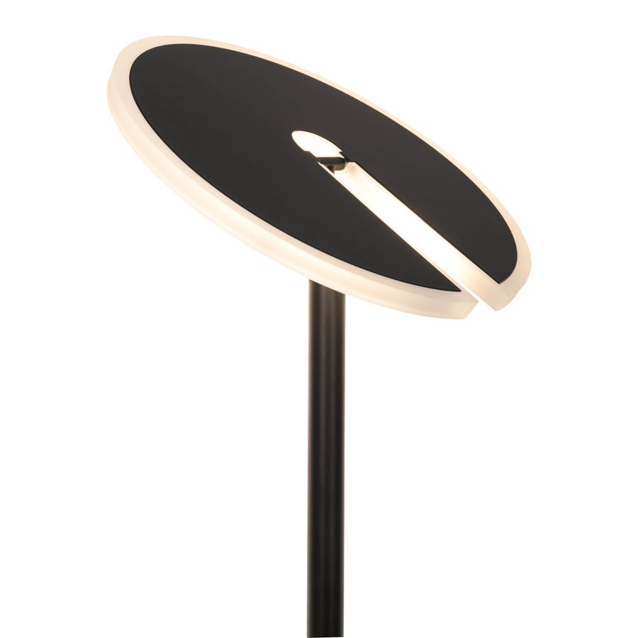 LED-CCT Stehleuchte  SAMIRO  inkl. Lesearm H: 180cm schwarz - IP20, LED-Modul, Schwarz