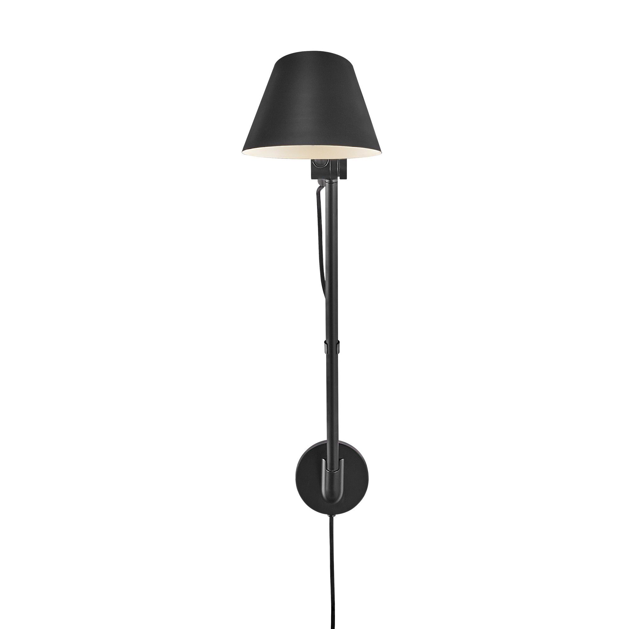 Stay Long, Wandleuchte, Schwarz - E27, max. 40W, IP20