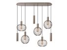 8er Pendelleuchte  TARELLIO  L: 122cm beige - IP20, E27, Beige