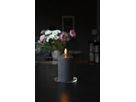 LED Pillar Kerze Flamme - Indoor, Schwarz, 15cm, Timerfunktion