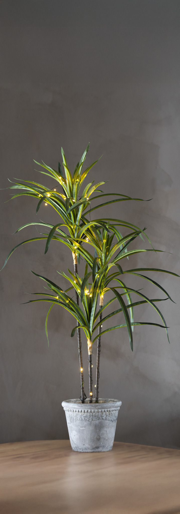 Decorativer Baum Bali - Indoor, Warmweiss, Grün