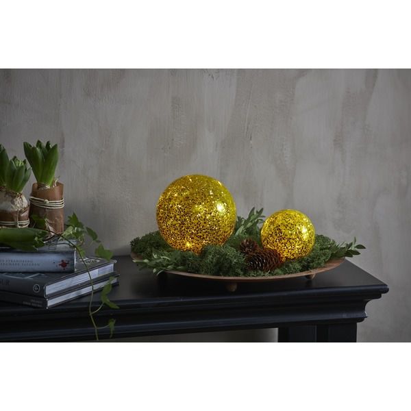 Glasdekoration Star Fall - IP20, Warmweiss, 10 LED