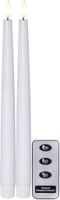 LED Dinner Kerze 2 pack Flamme Slim - 0/20