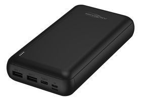 Powerbank, Micro-USB-Kabel 30000 mAh PB212 - Externer Zusatzakku mit zwei USB-Ladebuchse