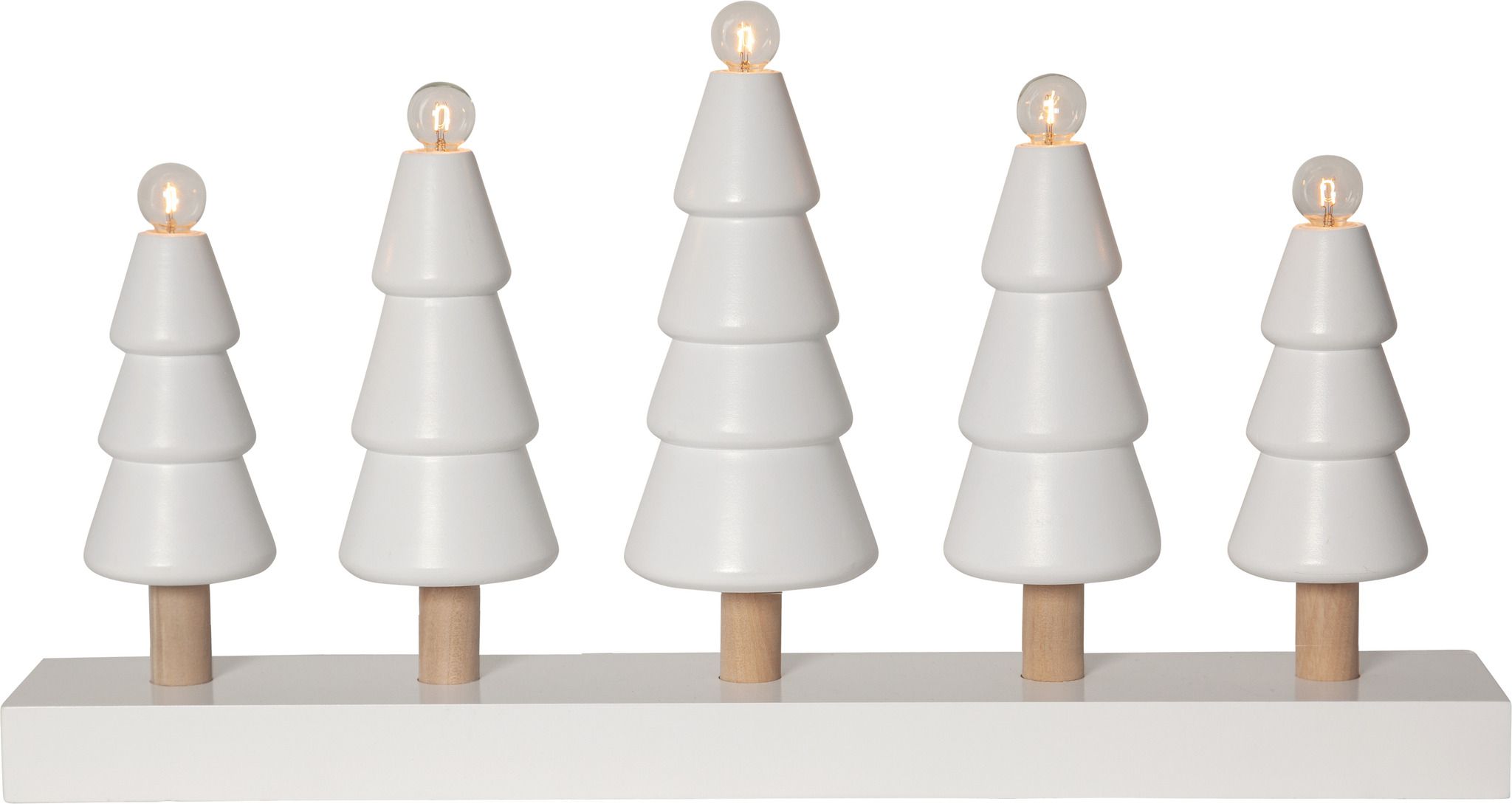 Kerzenleuchter SKOG - IP20, Weiss, Kaltweiss