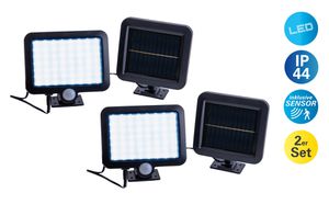 2er-Set LED Solar Außenwandleuchte PEPE - IP44, 0.06W, Kaltweiss