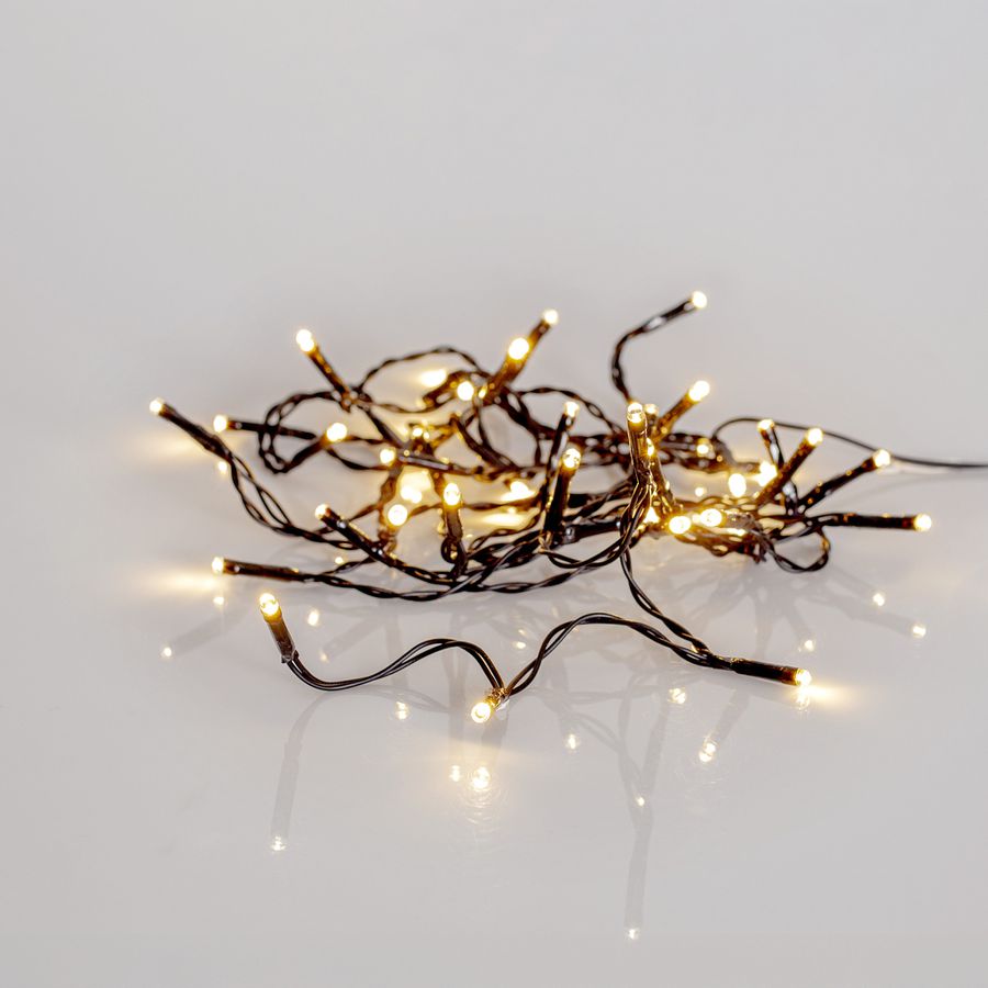 Lichterkette Shiny Warm White - Indoor, Outdoor, Warmweiss, Schwarz