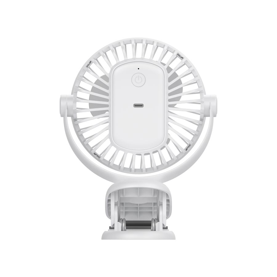 METEO Klemmventilator - 2400mAh, inkl. USB-C Kabel, wiederaufladbar