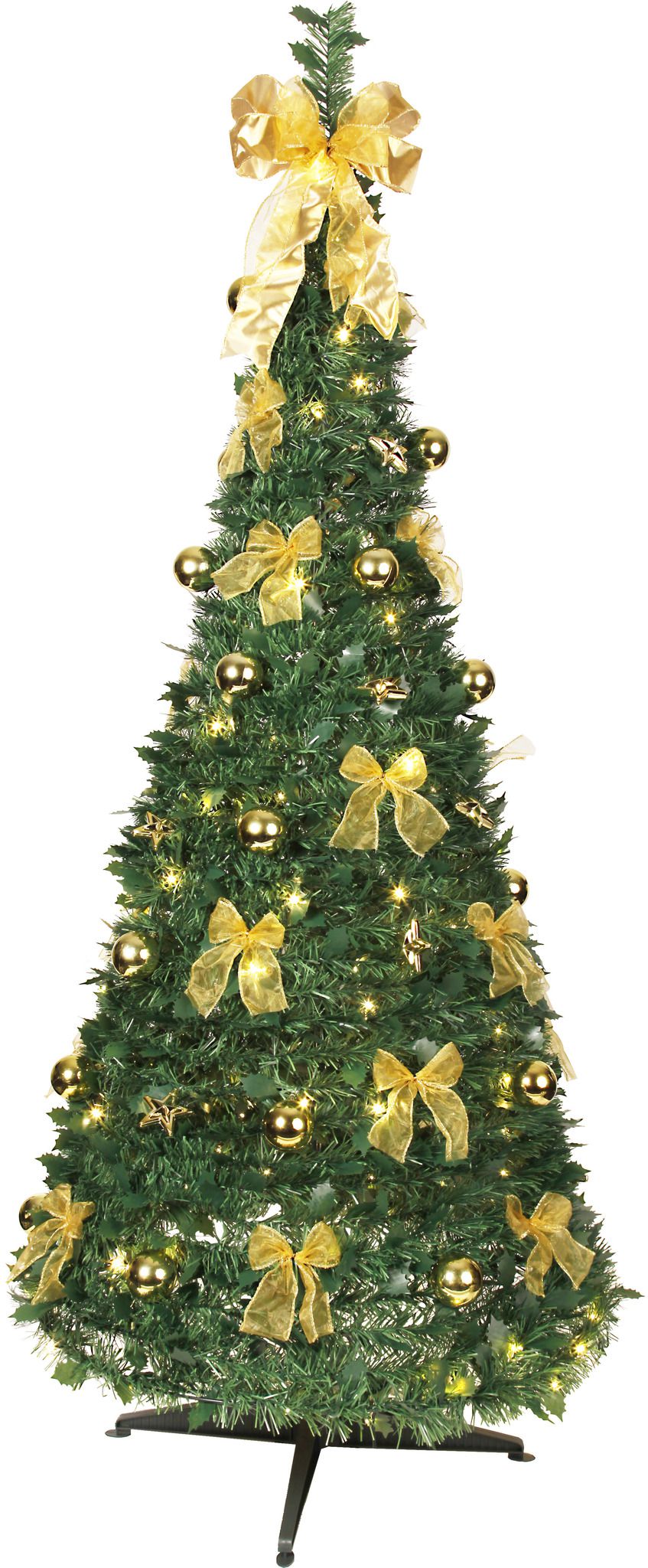 Künstlicher Weihnachtsbaum  Pop-up-tree - grün, 144 LED's, 185cm Höhe