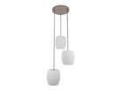3er Pendelleuchte  NIRELIA  : 30cm beige - IP20, E27, Beige