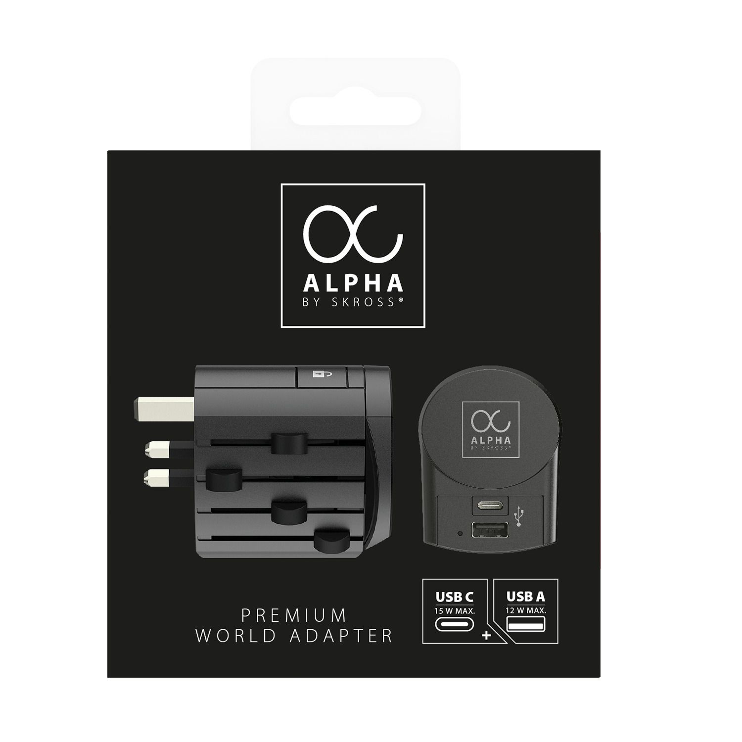 Alpha Europe USB Charger A/C - Out: CH, Schuko, IT, UK, BRA, USA, AUS/China, In: CH, Schuko, IT, UK, BRA, USA/Japan, AUS/China