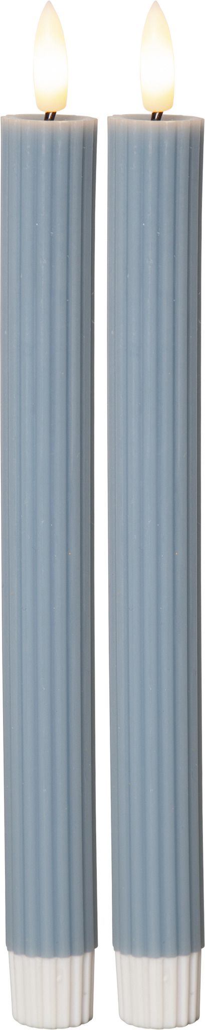 LED Dinner Kerze 2P Flamme Stripe - IP20, Warmweiss, 2 LED's