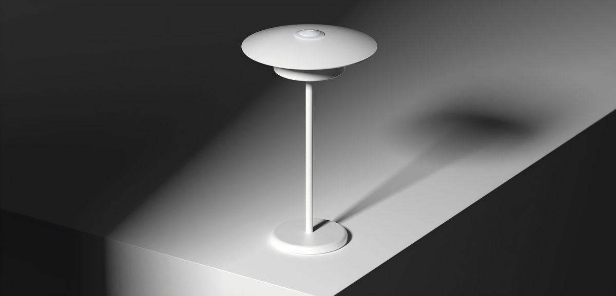 Akku-Tisch-Wandleuchte FlexiLight Weiss - 1800-3000K,400lm, IP44