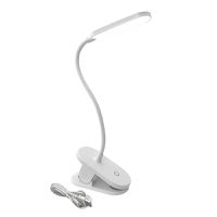 Akku Tisch- Clipleuchte USB/C - 5V DC (USB-C), 2.5W, 160lm, 4000K, 3 Step dimming, weiss