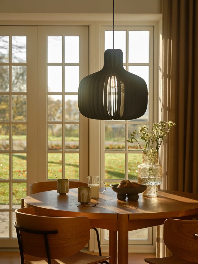 Pendelleuchte Hazo 43 Schwarz - 60W, E27, IP20
