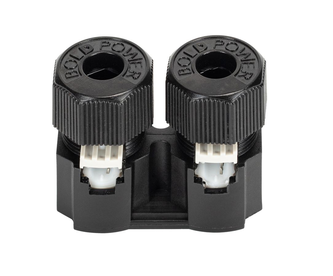 24V Doppelverteiler - 24V, 36W, IP67, 2-Weg Verteiler mit Schraubverschluss