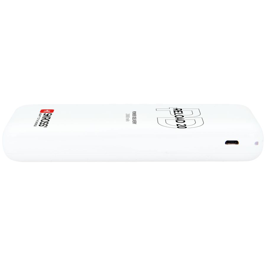 Powerbank RELOAD 20 PD - Kapazität: 20000mAh/74Wh, USB-C PD (fast charge), inkl. Micro USB Kabel, vorgeladen, weiss