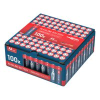 Alkaline Batterien 100er Vorteilspack 10x10 AA, POS-Lösung - LR6/AA Batterien 100er Box Retailverpackung