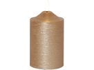 LED Pillar Kerze Flamme - Indoor, Gold, 15cm, Timerfunktion