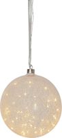 Glasdekoration Glow Snow - IP20, Warmweiss, 50 LED