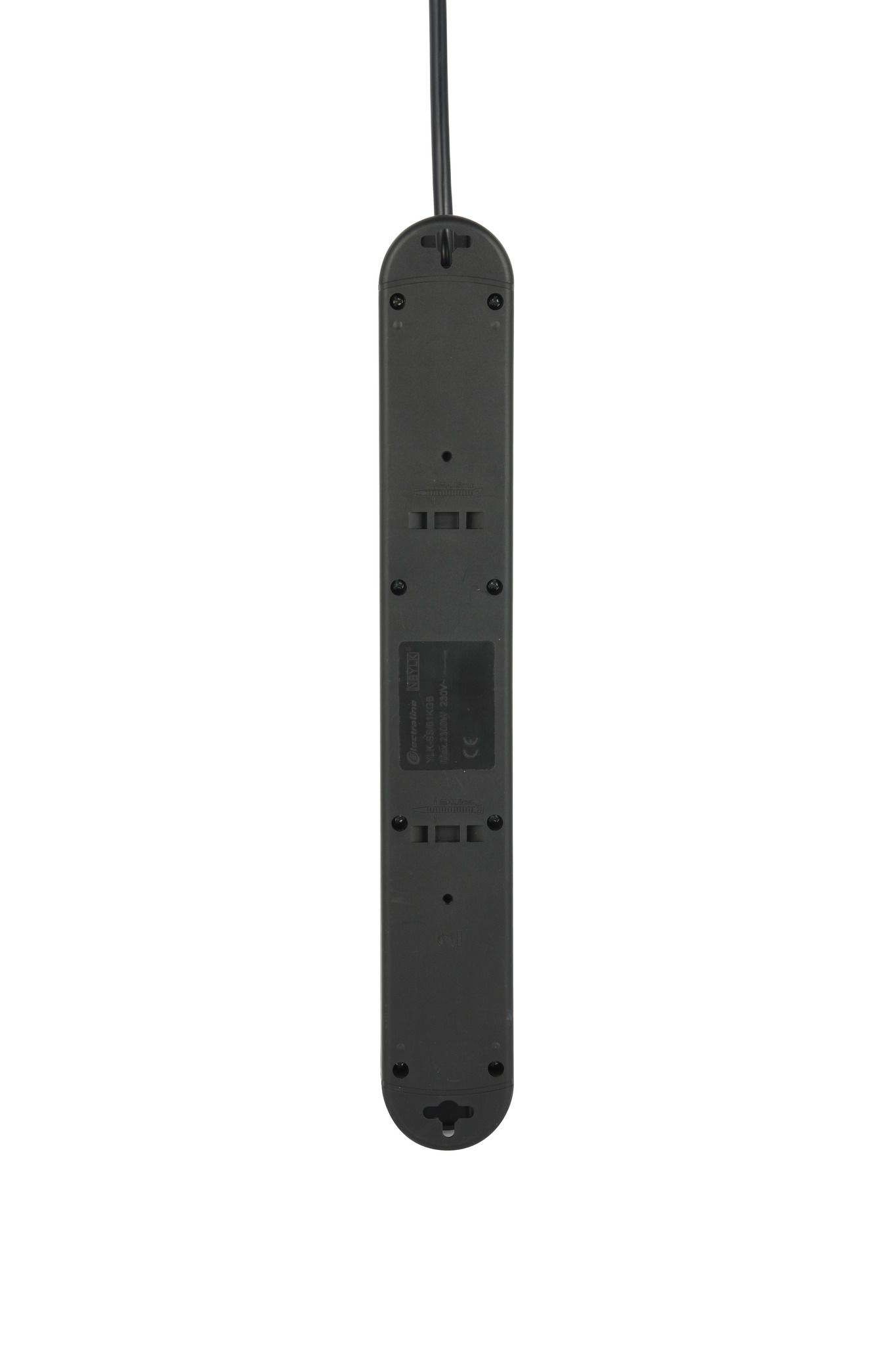 Steckdosenleiste Re:Life - 7x T13., 1.8m Kabel, schwarz