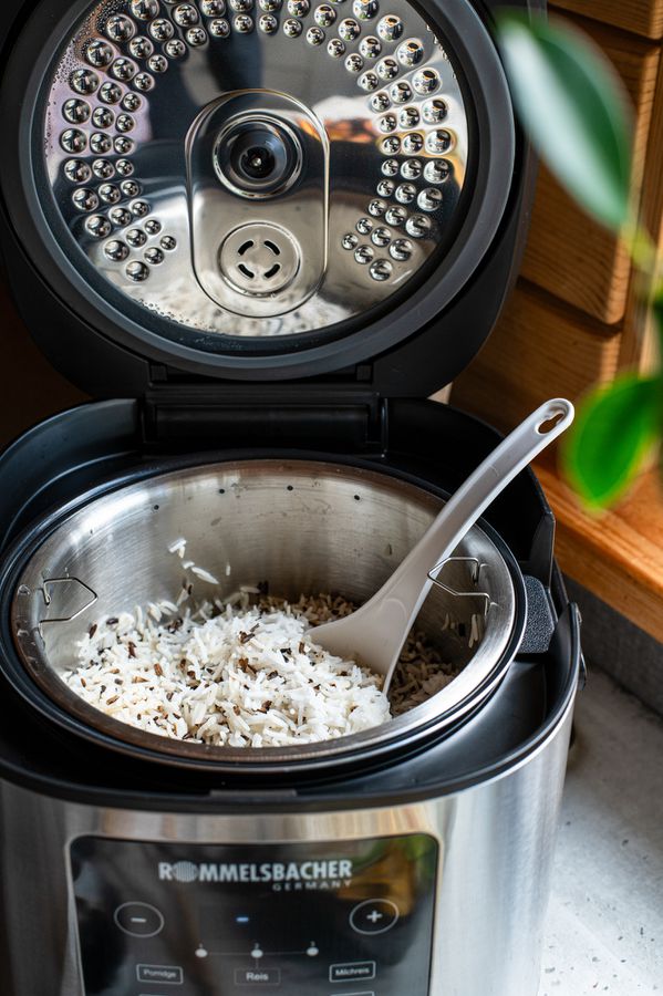 MULTI REISKOCHER MRK 950 - Multireiskocher, Edelstahl/schwarz, 860W