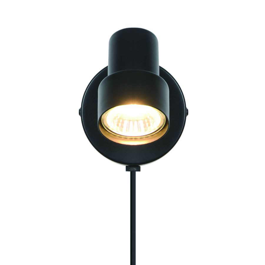Wandleuchte Boston spot Schwarz - 5W, GU10, IP20