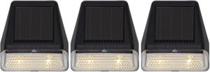 Solar Wand Laterne 3-p Wandy Mini - Schwarz, Lichtfarbe Warmweiss