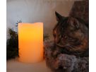 LED Pillar Kerze Big - Indoor, Elfenbein, 15cm Höhe, Timerfunktion