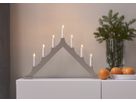 Kerzenhalter Alma - Indoor, Kaltweiss, Beige