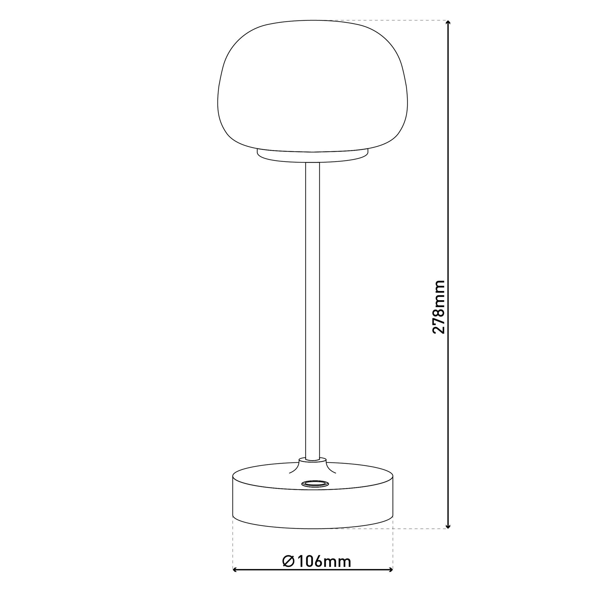 LED Akku- Tischleuchte PINA - LED-Modul, 6W, IP20