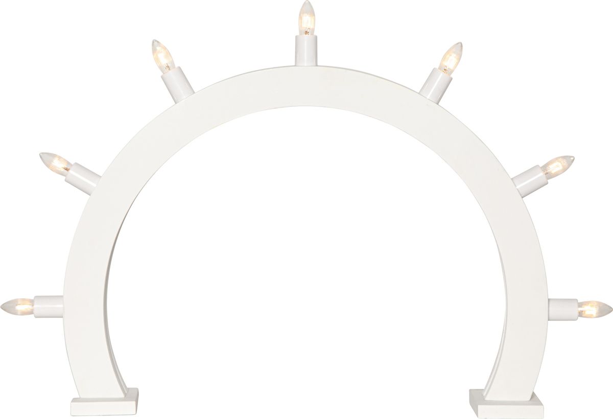 Kerzenleuchter CRISP - IP20, Weiss, Kaltweiss