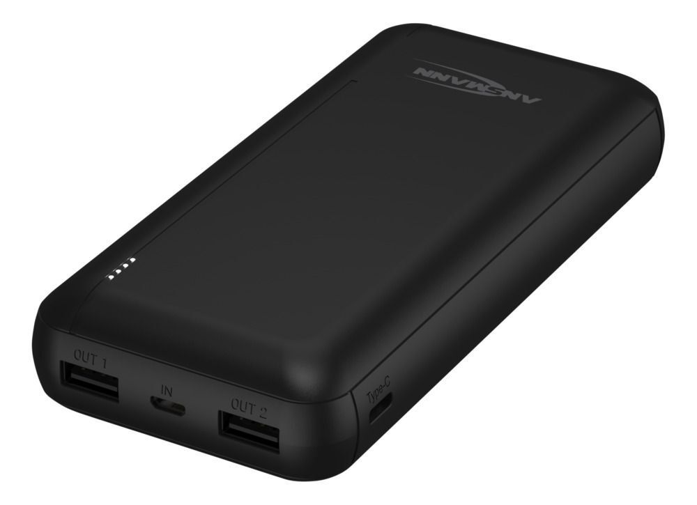 Powerbank 20AH PB212 - Externer Zusatzakku mit zwei USB-Ladebuchsen