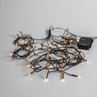 Lichterkette Akku - IP44, Warmweiss, 64 LED's, 270cm