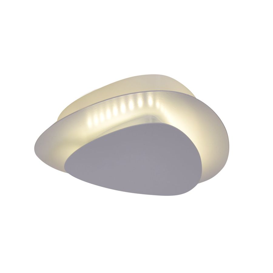 LED Wand- und Deckenleuchte Liso weiß - LED fest verbaut, 3000K, warmweiss