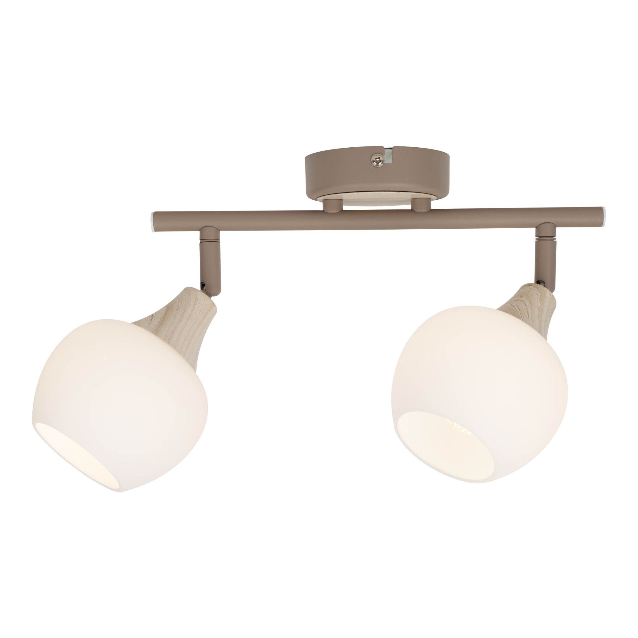 2er Deckenleuchte  MONACO  L: 28cm beige - IP20, E14, Beige