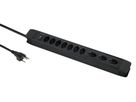 PRINCIPIO 3xH/7xV - 10x T13 (3x horizontal / 7x vertikal), 5.0m Kabellänge, Schalter, schwarz