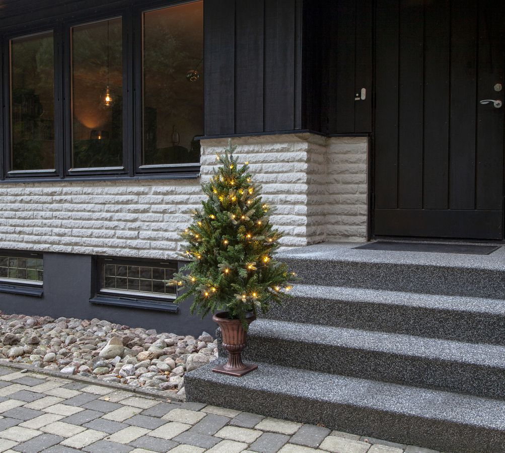 Dekorativer BaumByske - grün, 80 LED's, 120 cm Höhe