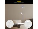 LED Stehleuchte  ROMIS  mit Lesearm weiß - IP20, LED-Modul, Weiss