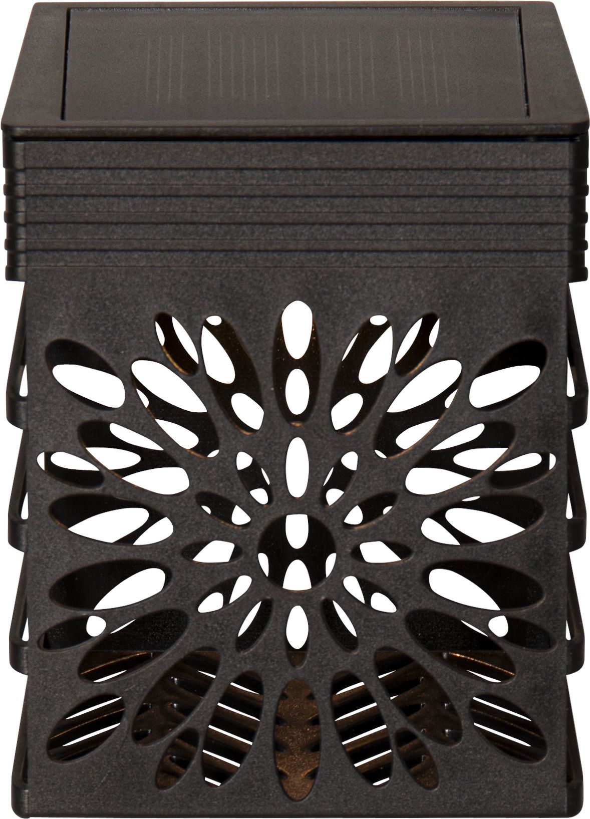 Solar Wandlanterne Izola - IP44, Warmweiss, Schwarz