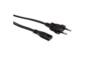 Euro Gerätezuleitung - 5m, T11 - C7, schwarz, H05VV-F 2G0.75mm2