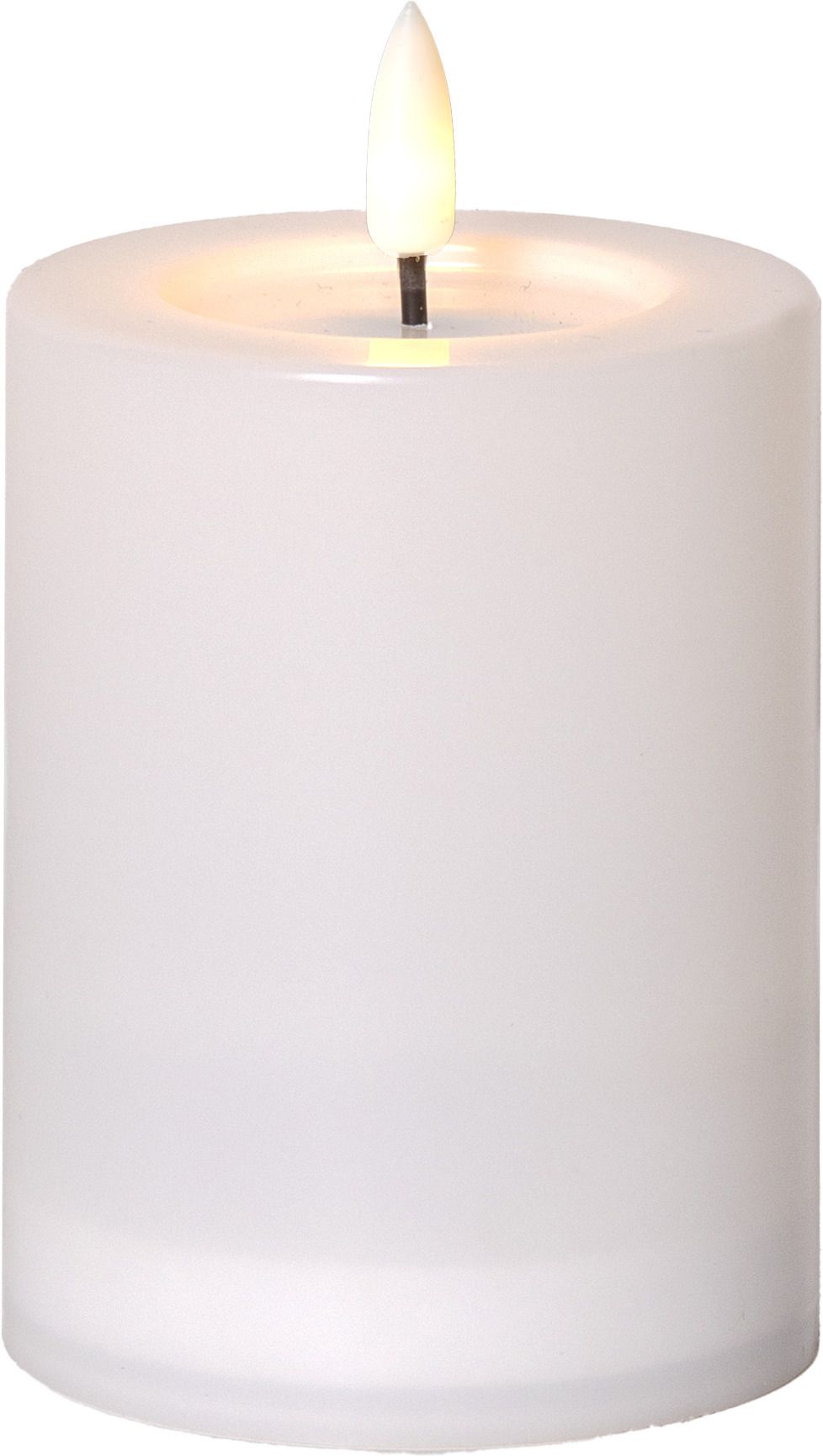 Solar Kerze Flamme Saul - Indoor, Outdoor, Warmweiss, Weiss