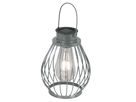 LED Deko-Solarleuchte h: 21.5cm silber - IP44, warmweiss