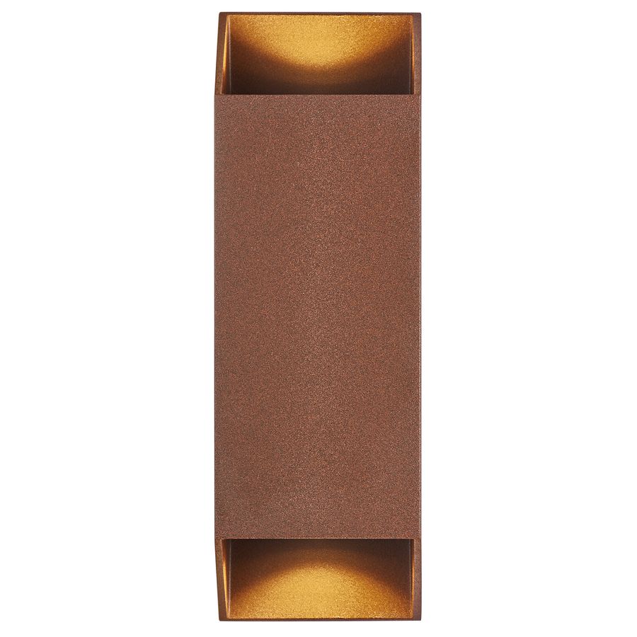 Nico Square 22, Wandleuchte, Rost - GU10, IP54, max.35W