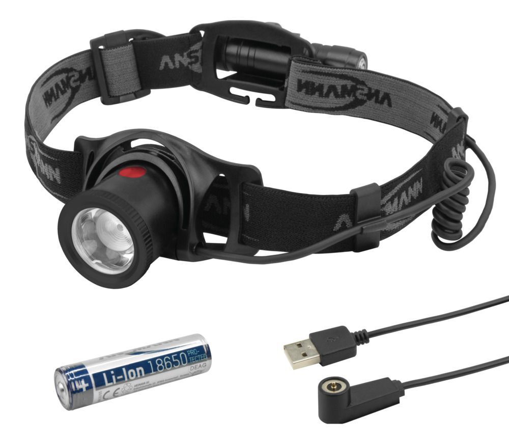 Stirnlampe HD500R wiederaufladbar - Akku LED Kopflampe