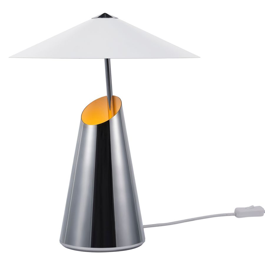Taido Tischlampe Chrom - E27, IP20, 230V