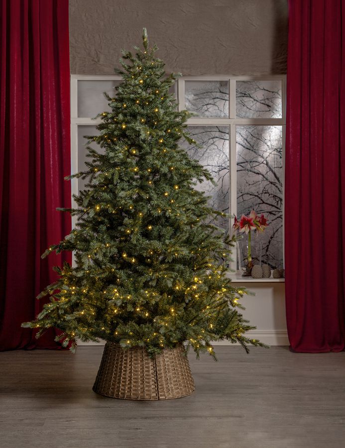 Künstlicher Weihnachtsbaum LED Greyland - Grün, 700 LED's, 210cm Höhe