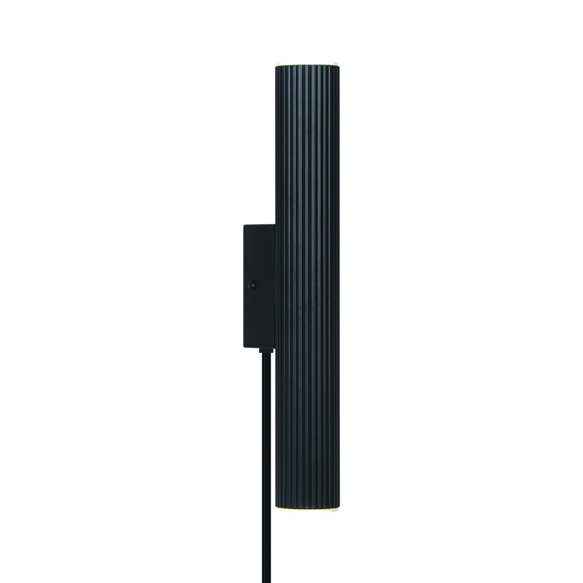 Wandleuchte Vico long Schwarz - 2x5W, GU10, IP20